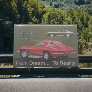 Corvette Stingray Refrigerator Magnet Chevrolet From Dream To Reality 3"